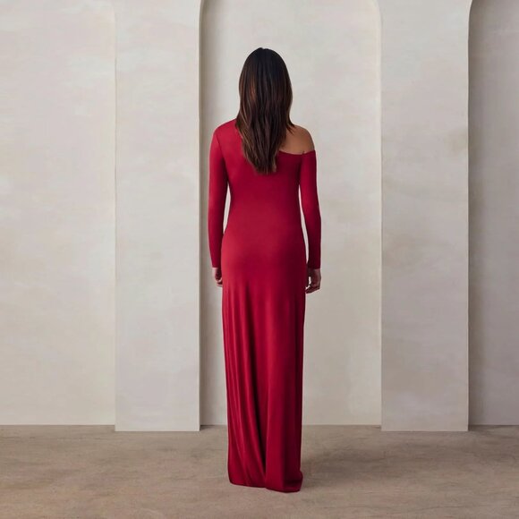 Bumpsuit The Open Shoulder Dress in Red - Picture 2 of 4